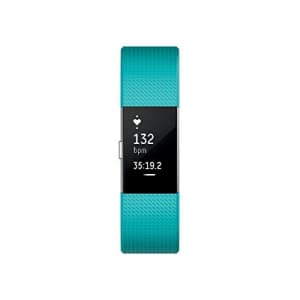 Fitbit Charge 2 Heart Rate + Fitness Wristband, Teal, Large (International Version) for $200