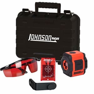 Johnson & Johnson Johnson Level & Tool 40-6605 Self-Leveling Cross-Line Laser Kit, Red, 1 Kit for $73