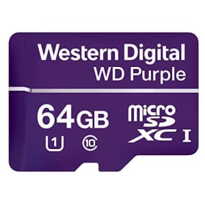 Western Digital WDD064G1P0A WD Purple 64GB Surveillance microSD Card for $23