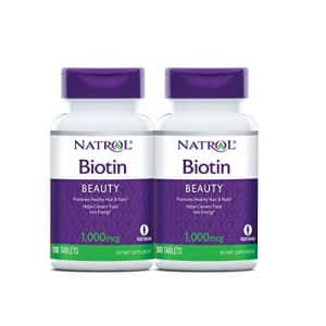 Natrol Biotin Beauty Tablets, Promotes Healthy Hair, Skin and Nails, Helps Support Energy for $20