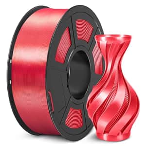 3D Printer Silk Filament, SUNLU Shiny Silk PLA Filament 1.75mm, Smooth Silky Surface, Great Easy to for $23