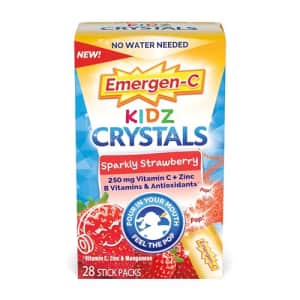 Emergen-C Kidz Crystals, On-The-Go Immune Support Supplement with Vitamin C, B Vitamins, Zinc and for $12