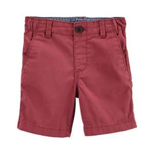 OshKosh B'Gosh boys Chino Casual Shorts, Macintosh Red, 2 US for $17