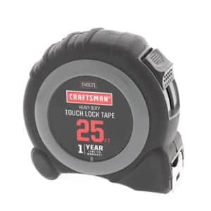 Craftsman Heavy Duty Touch Lock Tape Measure 1 Inch by 25 Feet for $20 Craftsman Heavy Duty Touch Lock Tape Measure 1 Inch by 25 Feet for $20