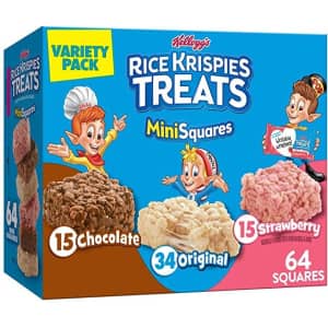 Kellogg's Rice Krispies Treats Mini-Squares 64-Pack for $8.12 via Sub. & Save Kellogg's Rice Krispies Treats Mini-Squares 64-Pack for $8.12 via Sub. & Save