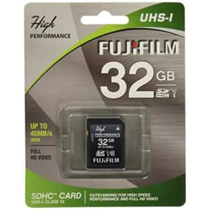 Fujifilm High Performance - Flash Memory Card - 32 GB - SDHC UHS-I, Black (600013603) for $27