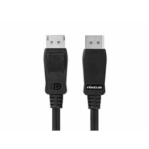Nixeus VESA Certified DisplayPort 1.4 HBR3 Cable (10 ft) - Supports HDR Gaming Monitors, FreeSync, for $15