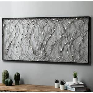 LuxenHome Metal Infinity Rectangular Wall Decor for $66 LuxenHome Metal Infinity Rectangular Wall Decor for $66