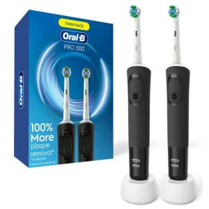 Oral-B Pro 500 Electric Toothbrush 2-Pack for $49