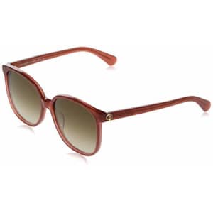 Kate Spade New York Women's Alianna/G/S Square Sunglasses, Orange/Brown Gradient, 56mm, 16mm for $58