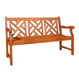 Vifah Outdoor Wood Bench for $201