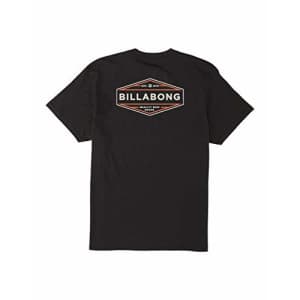 Billabong Men's Short Sleeve Premium Logo Graphic Tee T-Shirt, Black Liner, S for $26