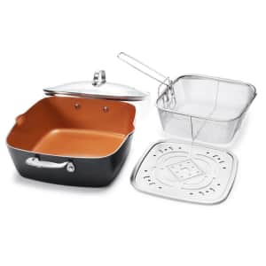 Gotham Steel 6-Quart Ti-Ceramic Nonstick All-in-One Casserole Pan 4-Piece Set for $33 Gotham Steel 6-Quart Ti-Ceramic Nonstick All-in-One Casserole Pan 4-Piece Set for $33