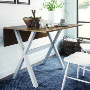 Nathan James Kalos Solid Wood Drop-Leaf Table for $119
