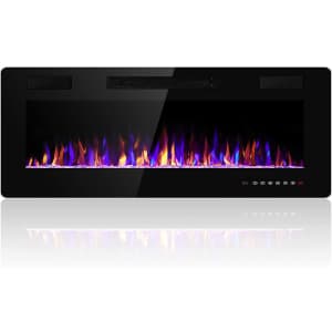 Electactic 36" Wall-Mounted Electric Fireplace for $193 Electactic 36" Wall-Mounted Electric Fireplace for $193