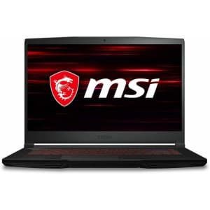 MSI GF63 Coffee Lake i5 15.6" Gaming Laptop w/ 512GB SSD for $639
