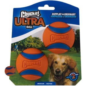 ChuckIt! Medium Ultra Ball 2-Pack for $8