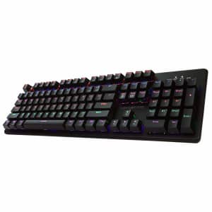 Abkoncore Rainbow LED USB Wired Mechanical Keyboard for $39