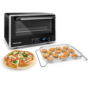 KitchenAid Digital Countertop Oven with Air Fry & Pizza Stone, KCO128BM, Black Matte for $190