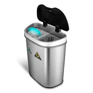 18.5-Gallon Motion Sensor Recycle Unit and Trash Can for $58 18.5-Gallon Motion Sensor Recycle Unit and Trash Can for $58