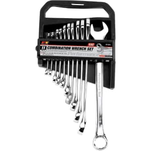 Performance Tool 11-Piece SAE Combination Wrench Set with Case for $19
