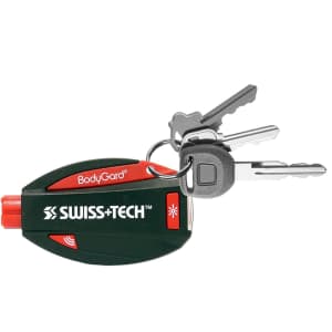 Swiss Tech 5-in-1 BodyGuard Escape Tool w/ Panic Alarm & Flasher for $22