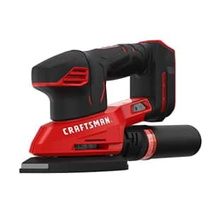 CRAFTSMAN 20V MAX Cordless Detail Sander, Tool Only (CMCW221B), Red for $49