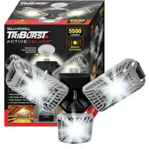 Bell + Howell TriBurst Motion-Activated LED Garage Light for $20 Bell + Howell TriBurst Motion-Activated LED Garage Light for $20