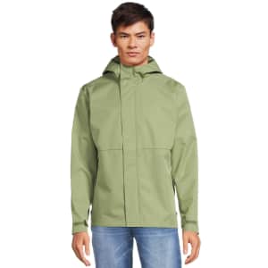Swiss Tech Men's Water Resistant Rain Jacket for $13