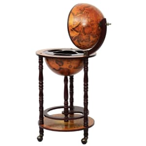 Costway 16th Century Globe Wine Bar Stand for $120 Costway 16th Century Globe Wine Bar Stand for $120