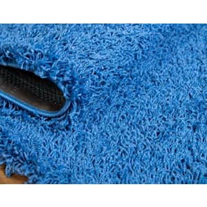 Unique Loom Solo Solid Shag Collection Modern Plush Periwinkle Blue Area Rug (2' 2 x 3' 0) for $24 Unique Loom Solo Solid Shag Collection Modern Plush Periwinkle Blue Area Rug (2' 2 x 3' 0) for $24