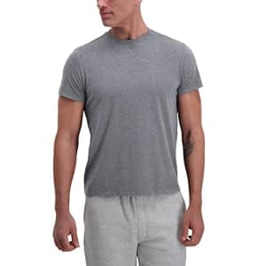 Haggar Men's Comfort Tee Shirt Long Short Sleeve Styles, Med Grey Jaspe, Small for $6 Haggar Men's Comfort Tee Shirt Long Short Sleeve Styles, Med Grey Jaspe, Small for $6
