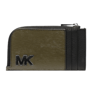 Michael Kors Men's Hudson Two-Tone Leather Card Case. It's a savings of $89 on this zip-around wallet.