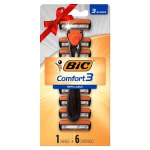 Bic Comfort 3 Hybrid Men's 3-Blade Disposable Razor w/ 6 Cartridges for $3.80 w/ Subscribe & Save