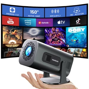 Mentech 1080p Mini Projector for $39