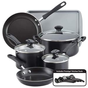 Farberware Cookstart DiamondMax Nonstick Cookware/Pots and Pans Set, Dishwasher Safe, Includes for $60