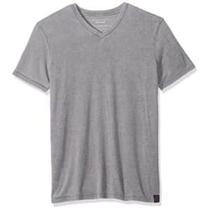Lucky Brand Men's Venice Burnout V-Neck Tee Shirt, Frost Grey, Large for $20