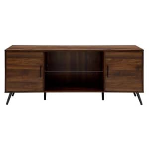 Saracina Home Glass and Wood Storage Console TV Stand for $195 Saracina Home Glass and Wood Storage Console TV Stand for $195