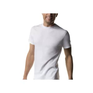 Hanes Men's Crew T-Shirt Undershirts 3-Pack for $11