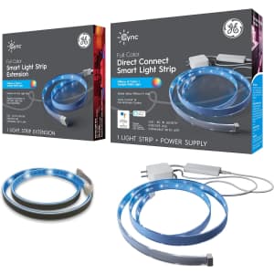 GE CYNC 120" Smart Color LED Light Strip Bundle for $10