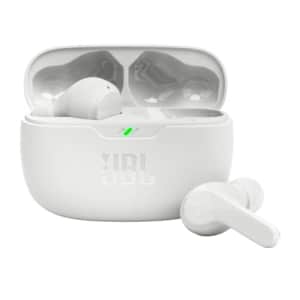 JBL Vibe Beam True Wireless Headphones - White, Small (Renewed) for $28 JBL Vibe Beam True Wireless Headphones - White, Small (Renewed) for $28