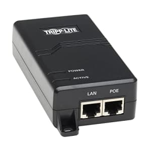 Tripp Lite 1-Port Gigabit PoE+ Midspan Active Injector 30W Power Over Ethernet, IEEE for $59