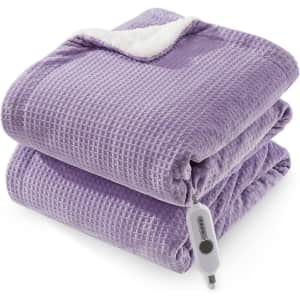 Garvee 50" x 60" Electric Heated Waffle Blanket for $25 Garvee 50" x 60" Electric Heated Waffle Blanket for $25