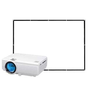 RCA 480p LCD Projector w/ 100" Screen for $49