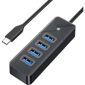 GiGimundo 4-Port USB-C to USB-A Adapter for $5