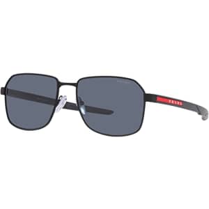 Sunglasses Prada Linea Rossa PS 54 WS DG009R Black Rubber for $181