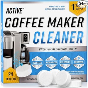 Active Coffee Machine Descaler Tablets 24-Count Pack for $12 w/ Sub. & Save