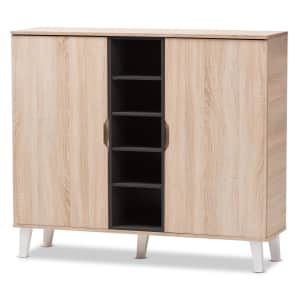 Baxton Studio Adelina Shoe Storage Cabinet for $183 Baxton Studio Adelina Shoe Storage Cabinet for $183