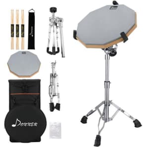 Donner 12" Drum Practice Pad for $38