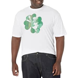 Disney Big & Tall Classic Mickey Lucky Duck Donald Men's Tops Short Sleeve Tee Shirt, White, for $35